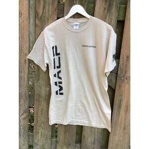 MACP Instructor T Shirt Modern Army Combatives Tan Black Gildan Mens M NOS